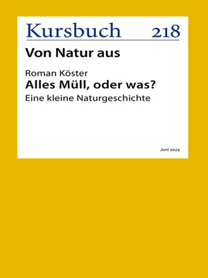 cover image of Alles Müll, oder was?